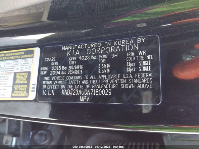 KNDJ23AU0N7180029 KIA SOUL S