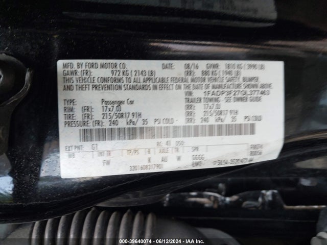 Ford FOCUS SE 2016 1FADP3F27GL377463 Image 9