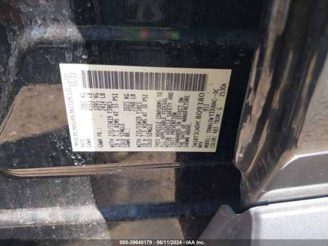 5N1BT3CA0PC809380 Nissan Rogue Sl Fwd