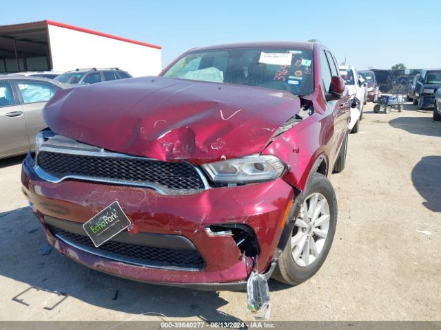 1C4RDHAG5MC553821 Dodge Durango Sxt Plus Rwd