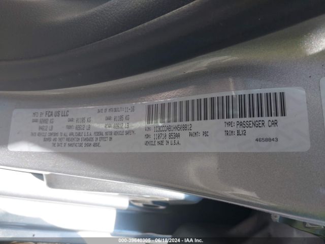 1C3CCCAB1HN508812 Chrysler 200 Limited Platinum