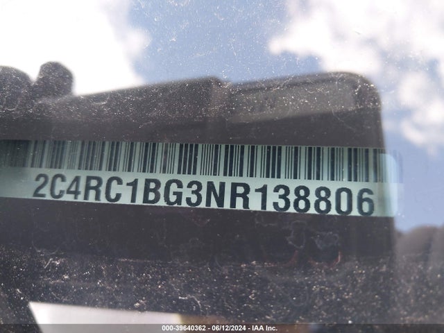 2C4RC1BG3NR138806 Chrysler Pacifica Touring L