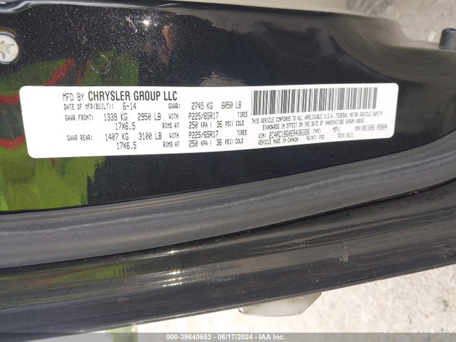 2C4RC1BG0ER436326 Chrysler Town & Country Touring