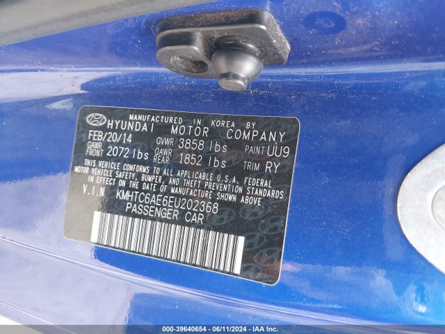 Hyundai Veloster Turbo R-spec 2014 KMHTC6AE6EU202368 Image 9