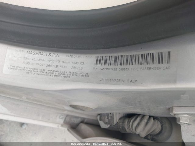 ZAM57RTA8E1095303 Maserati Ghibli S Q4