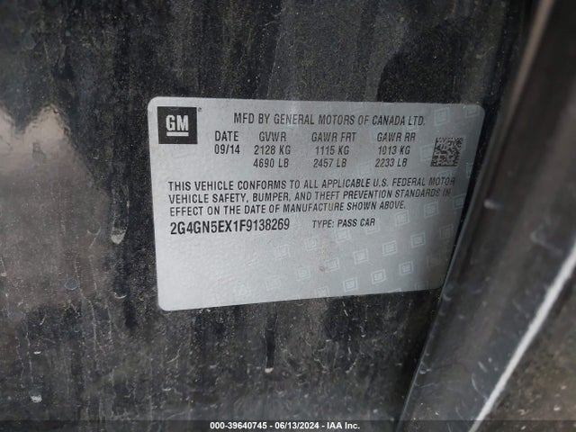 2G4GN5EX1F9138269 Buick Regal Turbo/e-assist Premium I