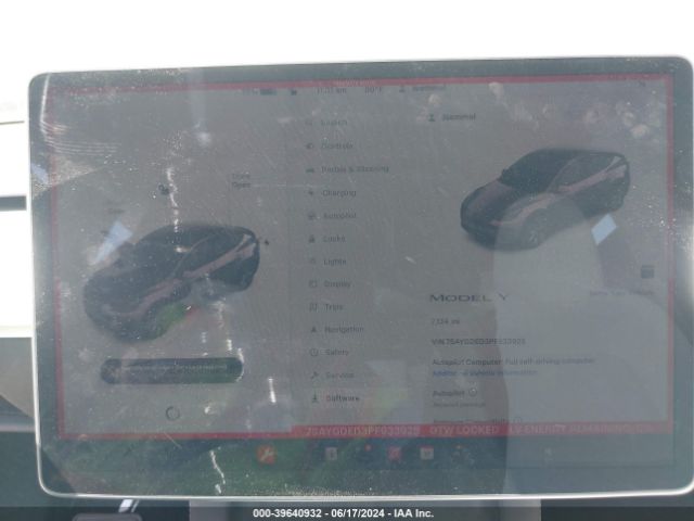 7SAYGDED3PF933925 Tesla Model Y Rwd