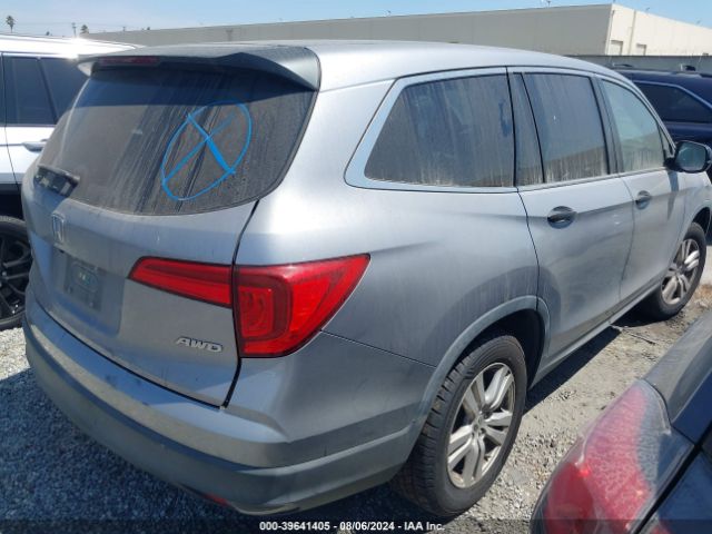 5FNYF6H16GB078229 Honda PILOT LX