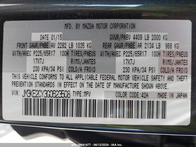 Mazda Cx-5 Touring 2016 JM3KE2CY3G0623508 Image 9