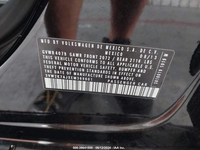 3VW2K7AJXEM369601 Volkswagen Jetta 2.0l S