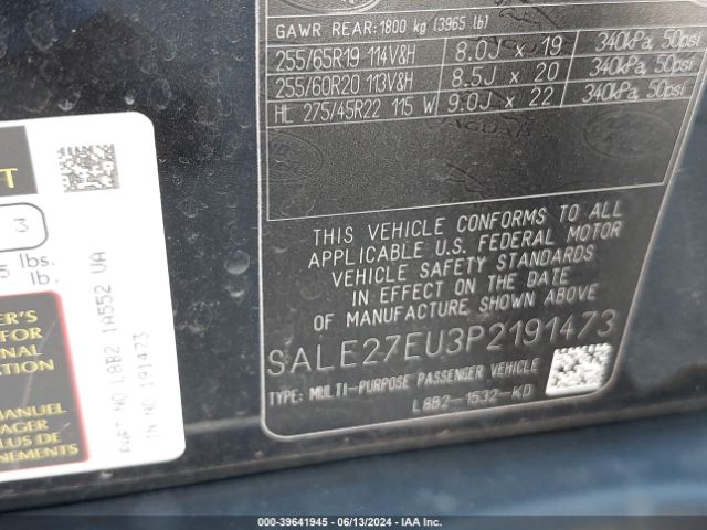 SALE27EU3P2191473 Land Rover Defender 110 X-dynamic Se