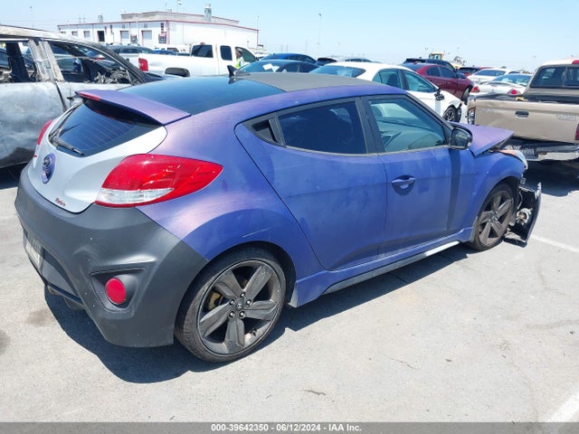 Hyundai Veloster Turbo W/black 2014 KMHTC6AEXEU209159 Image 4