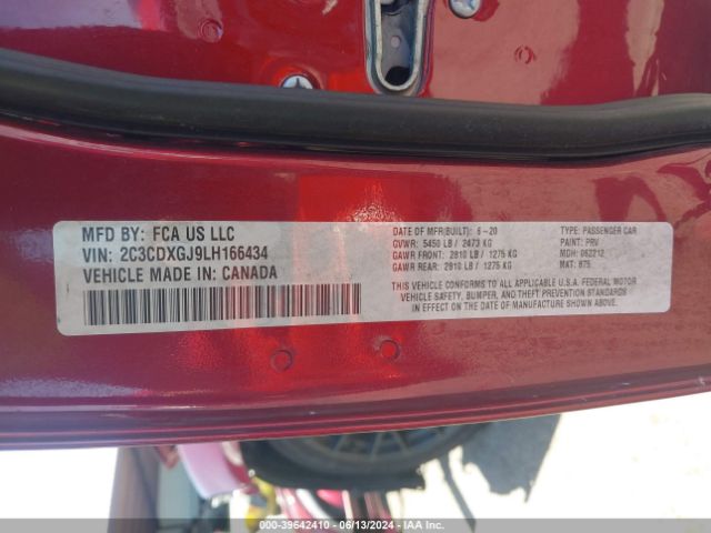 2C3CDXGJ9LH166434 Dodge Charger Scat Pack Rwd