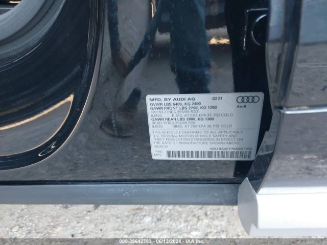 WA1BAAFY7M2057955 Audi Q5 Premium Plus 45 Tfsi Quattro S Tronic