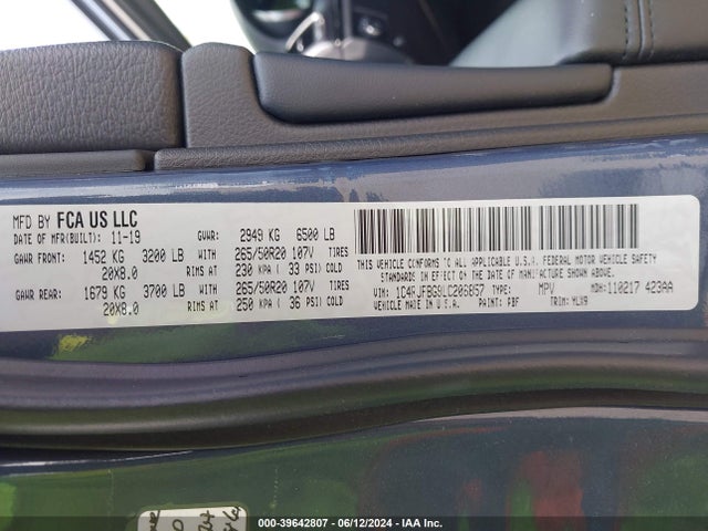 1C4RJFBG9LC206857 Jeep Grand Cherokee Limited X 4x4