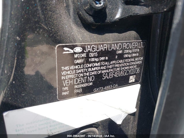 2016 JAGUAR XF SAJBF4BV6GCY03736 Photo 8