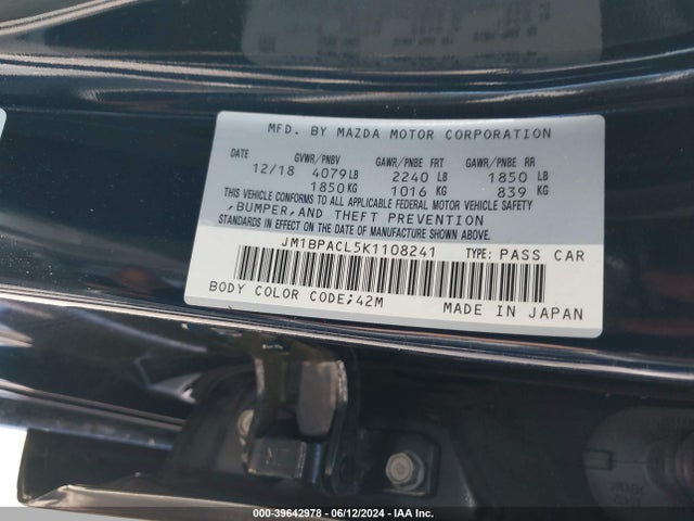Mazda Mazda3 Select Package 2019 JM1BPACL5K1108241 Image 9