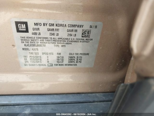 KL4CJESB5JB685781 Buick Encore Preferred