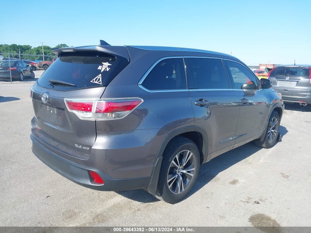 Toyota Highlander Xle V6 2016 5TDJKRFH3GS237685 Image 4