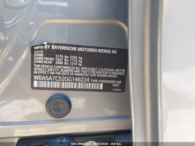WBA5A7C52GG146224 BMW 528i Xdrive