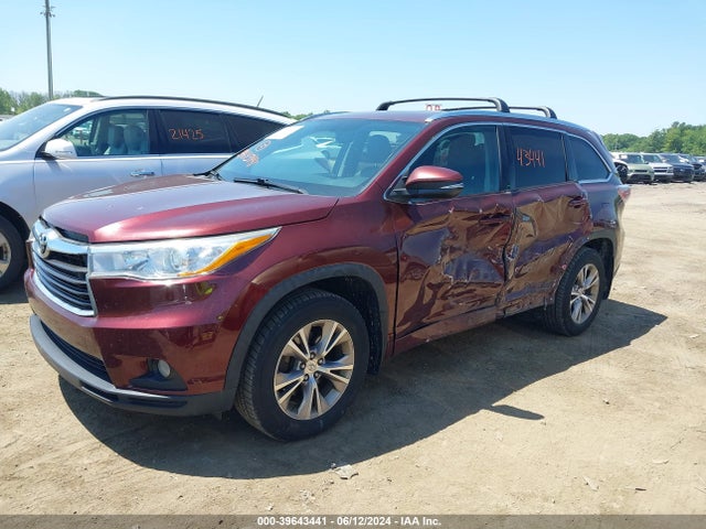 Toyota Highlander Xle V6 2015 5TDJKRFHXFS120684 Image 14
