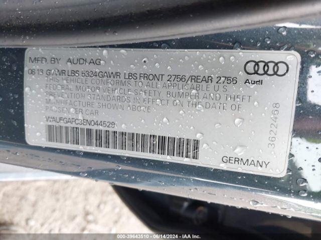 WAUFGAFC3EN044529 Audi A6 3.0t Premium Plus
