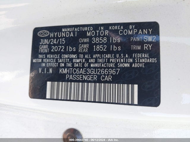 Hyundai Veloster Turbo R-spec 2016 KMHTC6AE3GU266967 Image 9