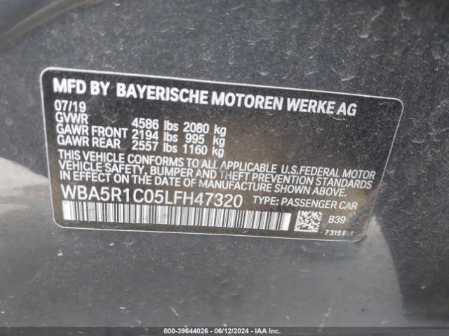 2020 BMW 330I WBA5R1C05LFH47320 Photo 8