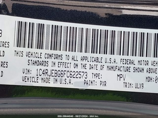 1C4RJEBG6FC622573 Jeep Grand Cherokee Limited