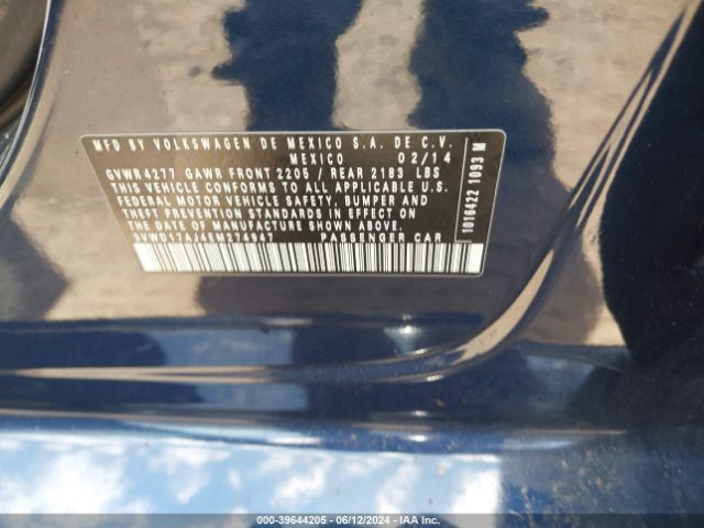 3VWD17AJ4EM274947 Volkswagen Jetta 1.8t Se