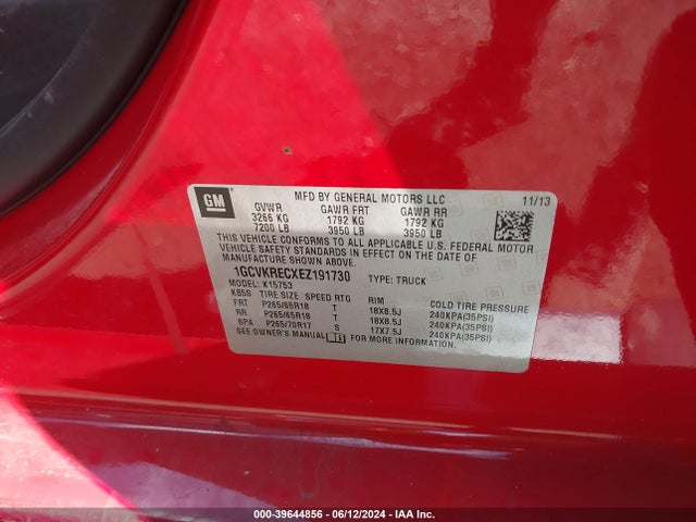 Chevrolet Silverado 1500 2lt 2014 1GCVKRECXEZ191730 Image 9
