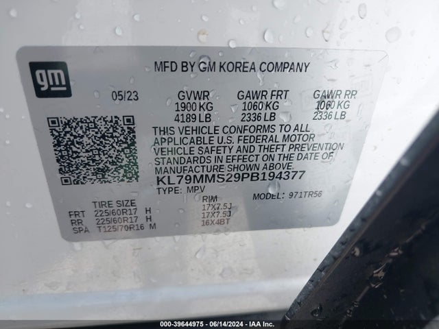 Chevrolet Trailblazer Fwd Ls 2023 KL79MMS29PB194377 Image 9