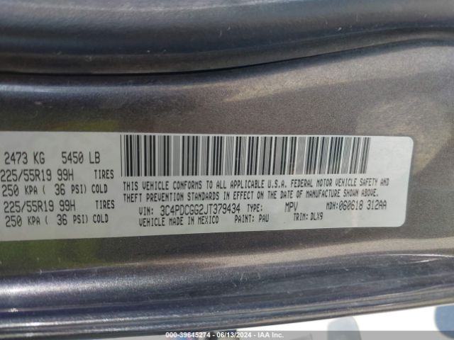 3C4PDCGG2JT379434 Dodge Journey Crossroad