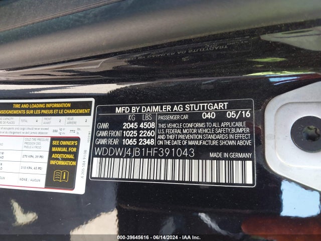 Mercedes-Benz C 300 2017 WDDWJ4JB1HF391043 Image 9