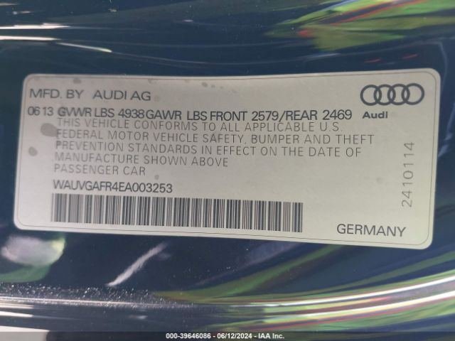 WAUVGAFR4EA003253 Audi S5 3.0t Premium Plus