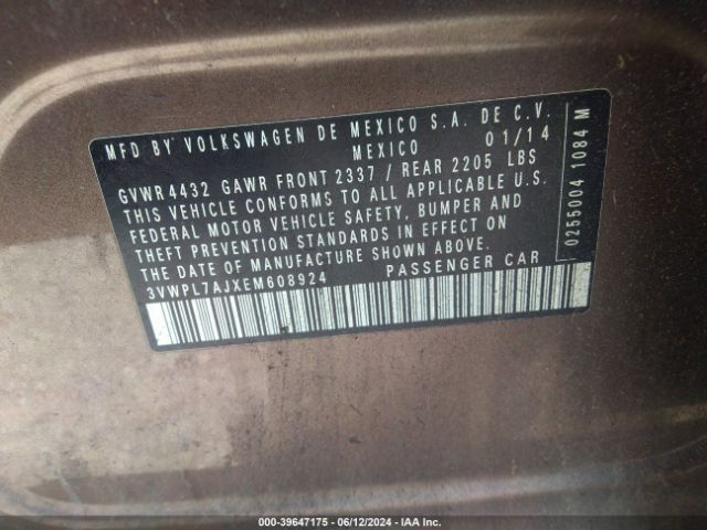 3VWPL7AJXEM608924 Volkswagen Jetta Sportwagen 2.0l Tdi