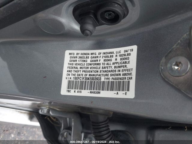 19XFC1F35KE003933 Honda CIVIC EX