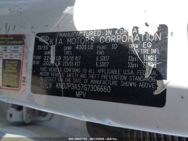 KNDJP3A57G7306660 KIA SOUL +