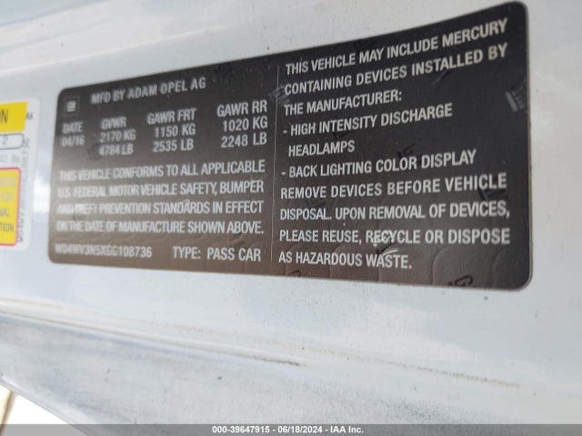 Buick Cascada 2016 W04WV3N5XGG108736 Image 9