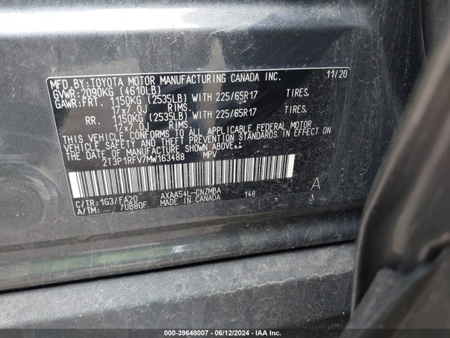 Toyota Rav4 Xle 2021 2T3P1RFV7MW163488 Image 9