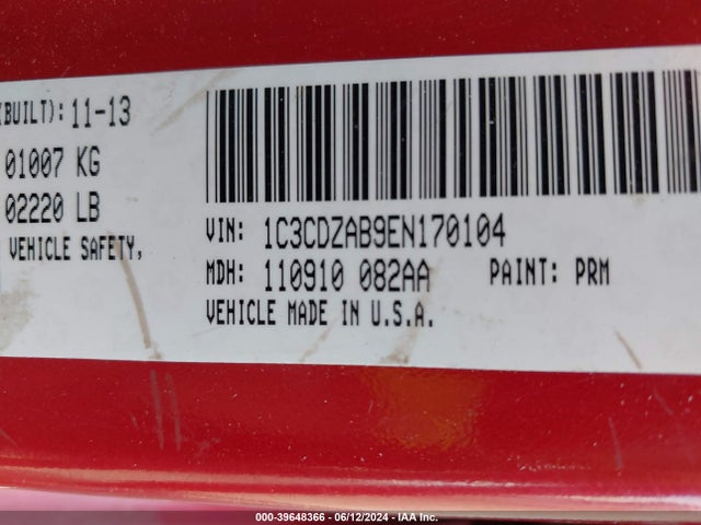Dodge AVENGER SE 2014 1C3CDZAB9EN170104 Image 9