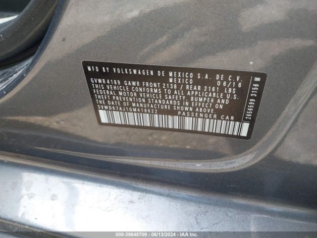 3VWD67AJ1GM418622 Volkswagen Jetta 1.4t Se