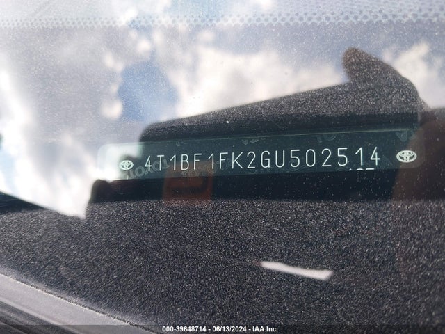 Toyota CAMRY SE 2016 4T1BF1FK2GU502514 Image 9