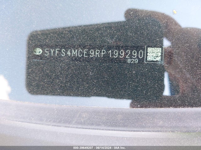 Toyota COROLLA SE 2024 5YFS4MCE9RP199290 Image 9