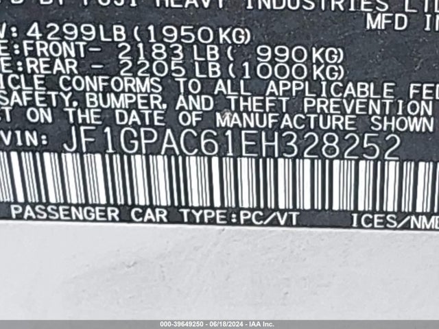 Subaru Impreza 2.0i Premium 2014 JF1GPAC61EH328252 Image 9