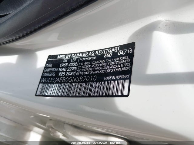 Mercedes-Benz CLA 250 2016 WDDSJ4EB0GN382010 Image 9
