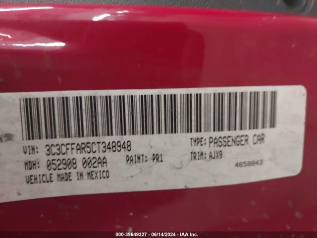 2012 FIAT 500 3C3CFFAR5CT348948 Photo 8