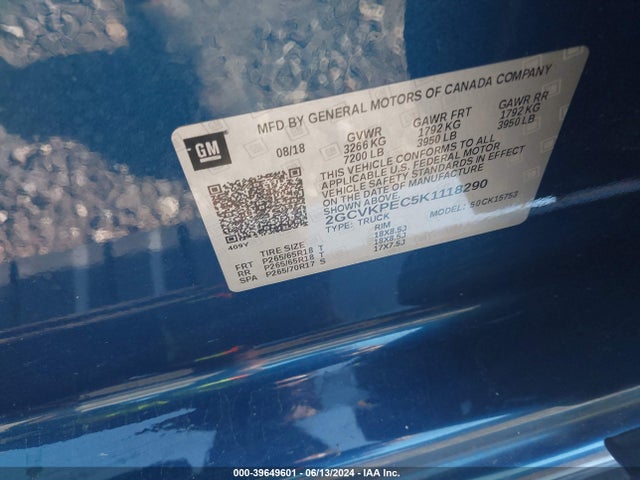 Chevrolet Silverado 1500 Ld Lt 2019 2GCVKPEC5K1118290 Image 9