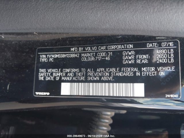 YV149MSS8H1338842 Volvo V60 T6 R-design Platinum