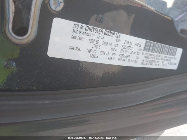 2C4RC1BG1ER271516 Chrysler Town & Country Touring